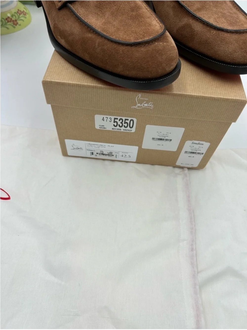 Men’s Christian Louboutin CHAMVELIMOC loafers size 42.5 made in Italy